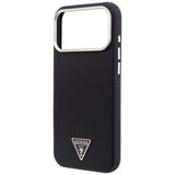Husă pentru iPhone 17 Pro Max / iPhone 18 Pro Max, Guess Kevlar Triangle Logo MagSafe, Bordo