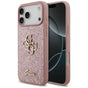 Husă pentru iPhone 17 Pro Max / iPhone 18 Pro Max, Guess Fixed Glitter Big 4G, Roz