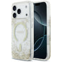 Husă pentru iPhone 17 Pro Max / iPhone 18 Pro Max, Guess Resin Bottom Glitter MagSafe, Aurie