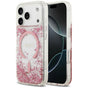 Husă pentru iPhone 17 Pro Max / iPhone 18 Pro Max, Guess Resin Bottom Glitter MagSafe, Roz