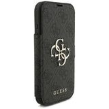 Husă pentru iPhone 17 Pro Max / iPhone 18 Pro Max, Guess Book 4G Metal Logo, Neagră