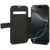 Husă pentru iPhone 17 Pro / iPhone 18 Pro, Guess Book 4G Metal Logo, Maro