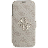 Husă pentru iPhone 17 Pro Max / iPhone 18 Pro Max, Guess Book 4G Metal Logo, Roz
