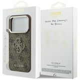 Husă pentru iPhone 17 Pro Max / iPhone 18 Pro Max, Guess Hardcase 4G Big Resin Logo, Maro