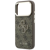 Husă pentru iPhone 17 Pro Max / iPhone 18 Pro Max, Guess Hardcase 4G Big Resin Logo, Maro