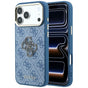 Husă pentru iPhone 17 Pro / iPhone 18 Pro, Guess Hardcase 4G Big Resin Logo, Albastră