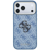 Husă pentru iPhone 17 Pro Max / iPhone 18 Pro Max, Guess Hardcase 4G Big Resin Logo, Albastră