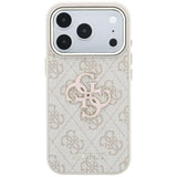 Husă pentru iPhone 17 Pro Max / iPhone 18 Pro Max, Guess Hardcase 4G Big Resin Logo, Roz