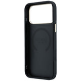 Husă pentru iPhone 17 Pro / iPhone 18 Pro, Guess Peony 4G Small Logo MagSafe, Neagră