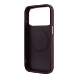 Husă pentru iPhone 17 Pro / iPhone 18 Pro, Guess Peony 4G Small Logo MagSafe, Bordo