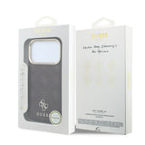 Husă pentru iPhone 17 Pro / iPhone 18 Pro, Guess Peony 4G Small Logo MagSafe, Bordo