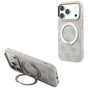 Husă cu inel magnetic pentru iPhone 17 Pro Max / iPhone 18 Pro Max, Guess Ring Stand Classic Logo MagSafe, Roz