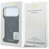 Husă pentru iPhone 17 Pro Max / iPhone 18 Pro Max, Guess Ring Stand Classic Logo MagSafe, Neagră