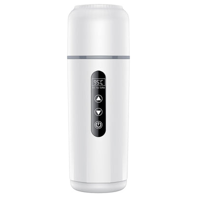 Ceainic electric pentru mașină Yesido VC20, 500ml, 100W, temperatură reglabilă, display LED, 12-24V, Alb