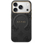 Husă pentru iPhone 17 Pro Max / iPhone 18 Pro Max, Guess 4G Embossed Ring Classic Logo MagSafe, Neagră