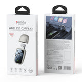 Adaptor CarPlay Wireless Yesido KM29, USB-C, Bluetooth 4.2, 1080P, Dual-Band Wi-Fi 5G/2.4G, OTA Update, Gri