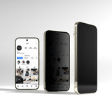 Folie telefon pentru Google Pixel 9 Pro / 10 Pro / 11 Pro, Ringke Easy Slide Tempered Glass Privacy, set 2 bucăți, Neagră