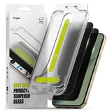 Folie telefon pentru Google Pixel 9 Pro / 10 Pro / 11 Pro, Ringke Easy Slide Tempered Glass Privacy, set 2 bucăți, Neagră