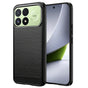 Husă pentru Xiaomi Poco F9 Pro, Techsuit Carbon Silicone, Neagră