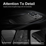 Husă pentru Xiaomi Poco F9 Pro, Techsuit Carbon Silicone, Neagră