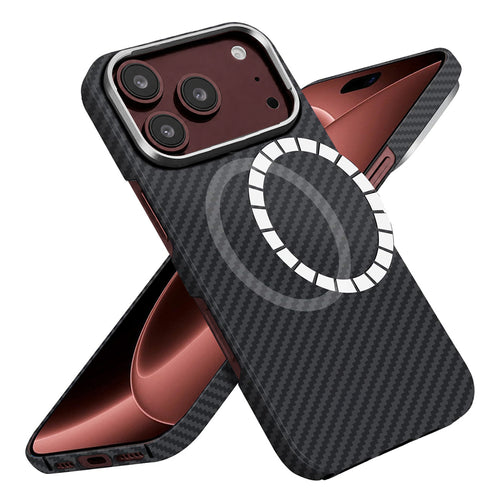 Husă pentru iPhone 17 Pro / iPhone 18 Pro, Techsuit Aramid Fiber MagSafe, Neagră