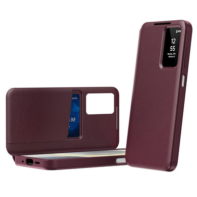 Husă pentru Samsung Galaxy A27 5G, Techsuit SmartView Series, Roșie