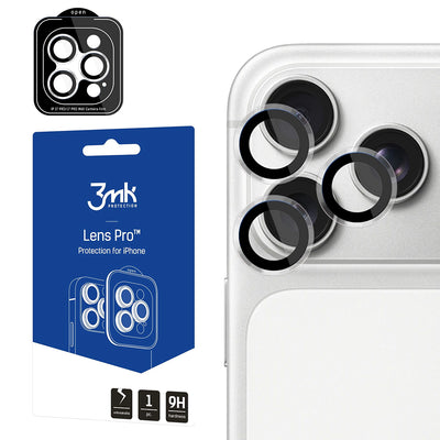 Folie protectie camera pentru iPhone 18 Pro / iPhone 18 Pro Max, 3MK Lens Protection Pro, Transparentă
