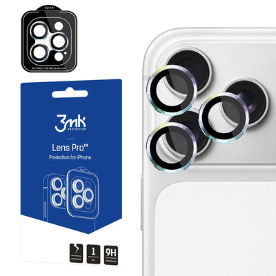 Folie protectie camera pentru iPhone 18 Pro / iPhone 18 Pro Max, 3MK Lens Protection Pro, Multicolor