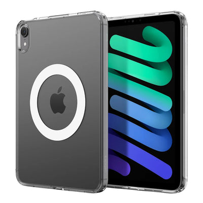 Husă tabletă pentru iPad mini 6 (2021) / iPad mini 7 (2024), Spigen Ultra Hybrid MagFit, Albă