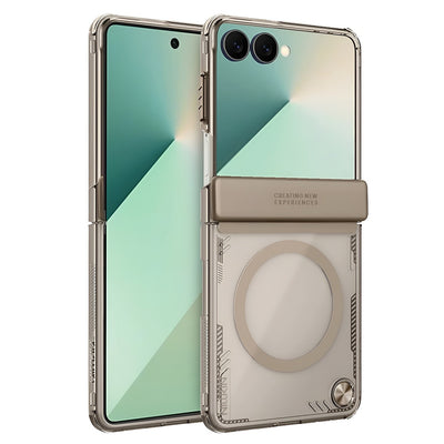 Husă pentru Samsung Galaxy Z Flip7, Nillkin Iceblade Magnetic, Maro