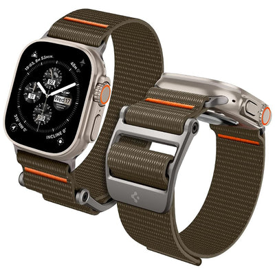 Curea smartwatch pentru Apple Watch 44/45/46/49mm, Spigen DuraPro Flex, Kaki