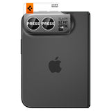 Folie pentru camera foto pentru iPhone Duo (set 2), Spigen Optik.tR EZ Fit Pro, Albă
