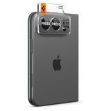 Folie pentru camera foto pentru iPhone Duo (set 2), Spigen Optik.tR EZ Fit Pro, Albă