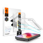 Folie telefon pentru iPhone Ultra, Spigen Glas.tR EZ-FIT Pro HD, set 2, Transparentă