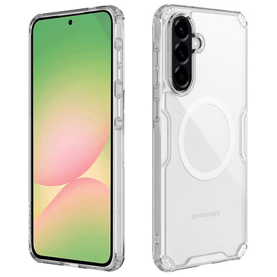 Husă pentru Samsung Galaxy A56 5G, Nillkin Nature TPU Pro MagSafe, Albă