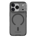 Husă pentru iPhone 17 Pro / iPhone 18 Pro, Nillkin CamShield Pro Magnetic, Negru transparent
