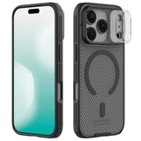 Husă pentru iPhone 17 Pro / iPhone 18 Pro, Nillkin CamShield Pro Magnetic, Negru transparent