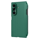 Husă pentru Samsung Galaxy Z Fold7, Nillkin Super Frosted Shield Fold Magnetic Pen Holder, Verde
