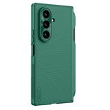 Husă pentru Samsung Galaxy Z Fold7, Nillkin Super Frosted Shield Fold Magnetic Pen Holder, Verde