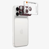 Folie pentru camera iPhone 18 Pro Max, Spigen Optik.tR EZ Fit Pro XL, Vișinie