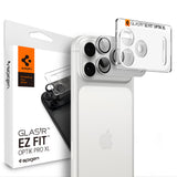Folie pentru camera iPhone 18 Pro Max, Spigen Optik.tR EZ Fit Pro XL, Argintie
