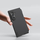 Husă pentru Samsung Galaxy Z Fold7, Nillkin Super Frosted Shield Fold Pen Holder, Neagră