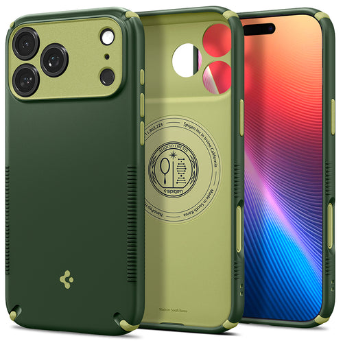 Husă pentru iPhone 17 Pro Max / iPhone 18 Pro Max, Spigen Caseology Nano Pop Hybrid MagSafe, Verde