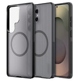 Husă pentru Samsung Galaxy S26 Ultra, Nillkin Super Frosted Shield Pro Magnetic, Transparentă Neagră