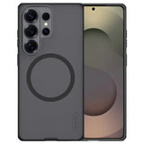 Husă pentru Samsung Galaxy S26 Ultra, Nillkin Super Frosted Shield Pro Magnetic, Transparentă Neagră