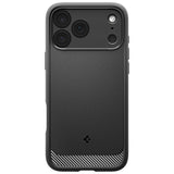 Husă pentru iPhone 17 Pro Max / iPhone 18 Pro Max, Spigen Rugged Armor MagSafe, Neagră mată