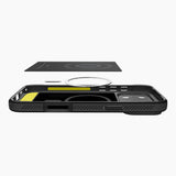 Husă pentru iPhone 17 Pro / iPhone 18 Pro, Spigen Rugged Armor MagSafe, Neagră mată