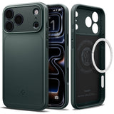Husă pentru iPhone 17 Pro Max / iPhone 18 Pro Max, Spigen Thin Fit MagSafe, Verde închis