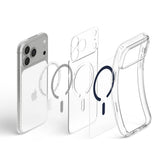 Husă pentru iPhone 17 Pro / iPhone 18 Pro, Spigen Ultra Hybrid MagSafe, Transparentă / Bleumarin