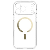 Husă pentru iPhone 17 Pro Max / iPhone 18 Pro Max, Spigen Ultra Hybrid MagSafe, Transparentă / Aurie